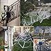 ONTY JAPARA 150cm Halloween Giant Spider,Halloween Scary Yard Outdoor Decor, Large Spider Prop,Halloween Haunted House Party Decorations Supplie