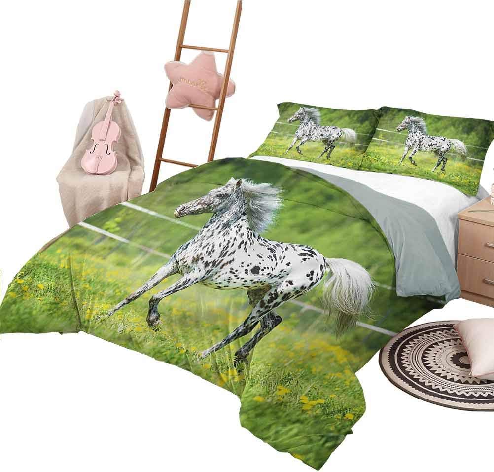 Coverlet Set Horse Luxury Down Comforter Quilt Cover