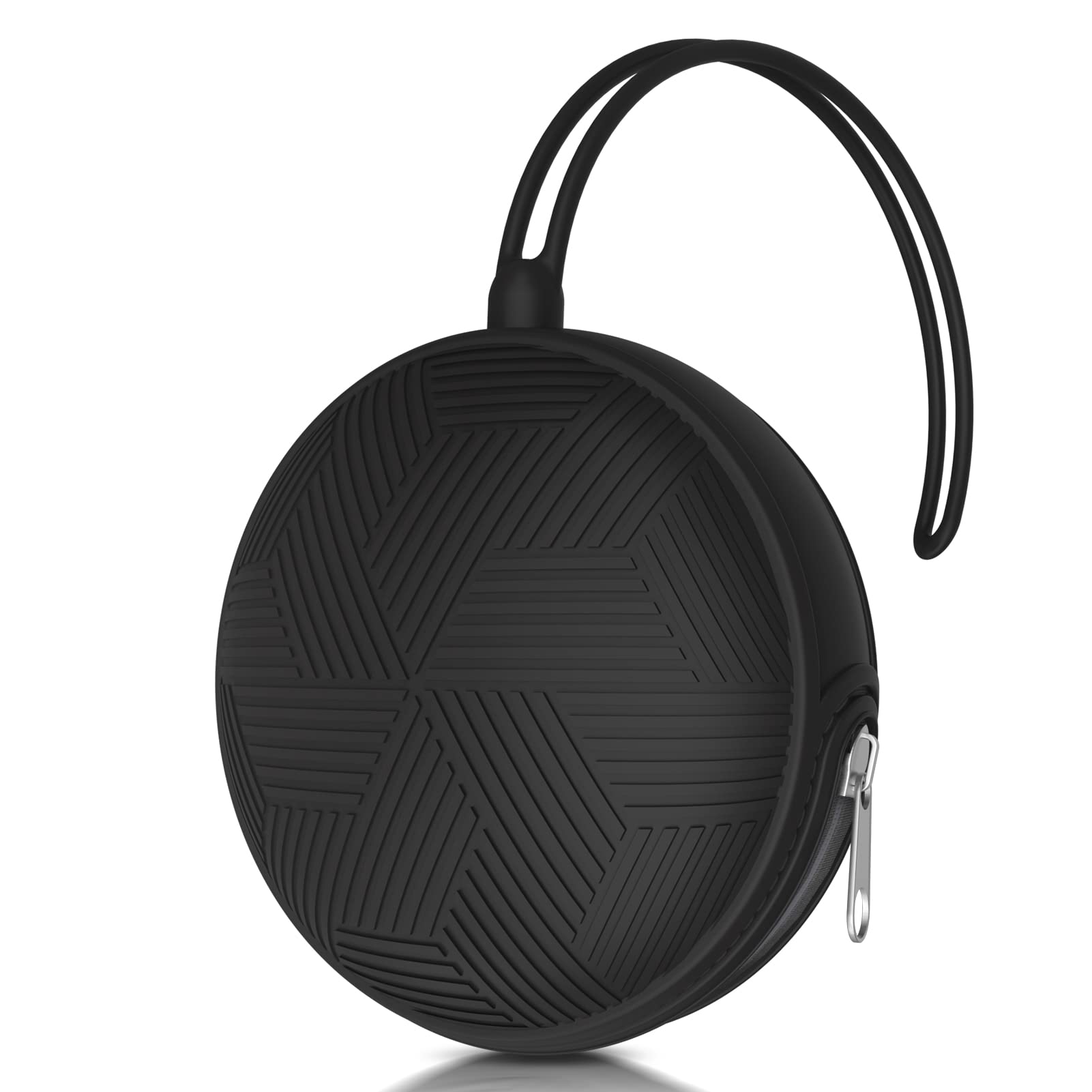 Smlpuame Dummy Holder Case Set,BPA Free Silicone Pacifier Holder Pod,Dummy Storage Box,Portable Soother Pods for Baby Nappy Changing Bag Stroller,Travel,Home,Easy to Clean(Black)