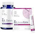 Biocidin Research GI InnerCalm & GI Detox+ Gut Health Bundle - Soothing Daily Gut Support Drink & Gentle Binder to Support Toxin, Biofilm Removal - Supports Occasional Gas & Bloating (2 Products)