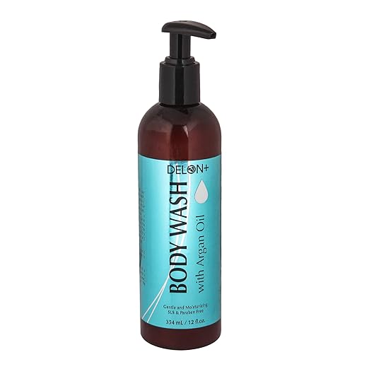 DELON Canada Argan Oil Body Wash Cleansing & Refreshing Body Wash Gentle Shower Gel for Men & Women, Sls & Paraben Free, 354 Ml