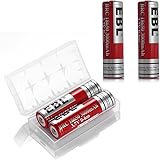 EBL 18650 Battery Lithium-ion 3000mAh 3.7V Low Self Discharge Rechargeable Batteries, 4 Counts