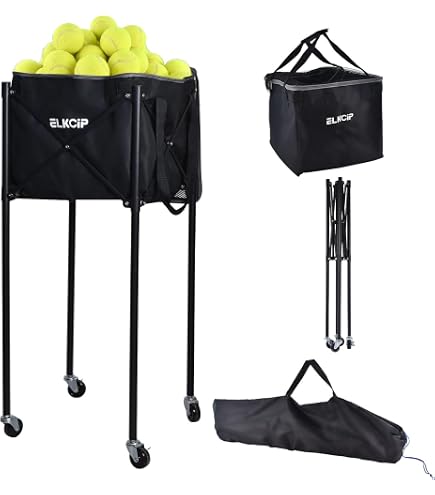 Amazon.com : Prince PL055 Tennis Ball Basket, Compact Type