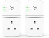 BT Broadband Extender Powerline Adapter Flex 600 Kit AV600 Pass-Through Socket view 2