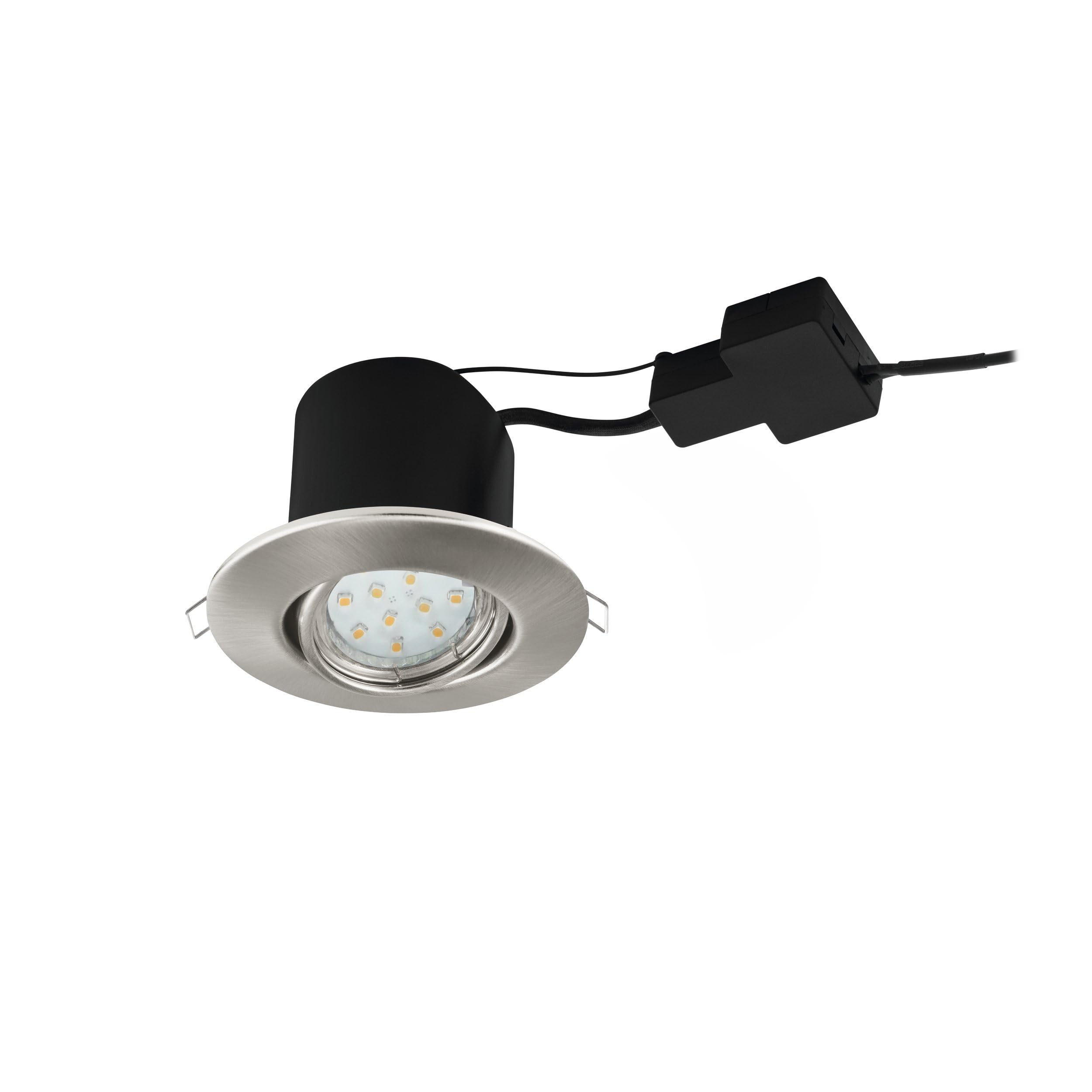 EGLO 96861 recessed Light from the PENETO 2 Series Made of Steel in Matte Nickel