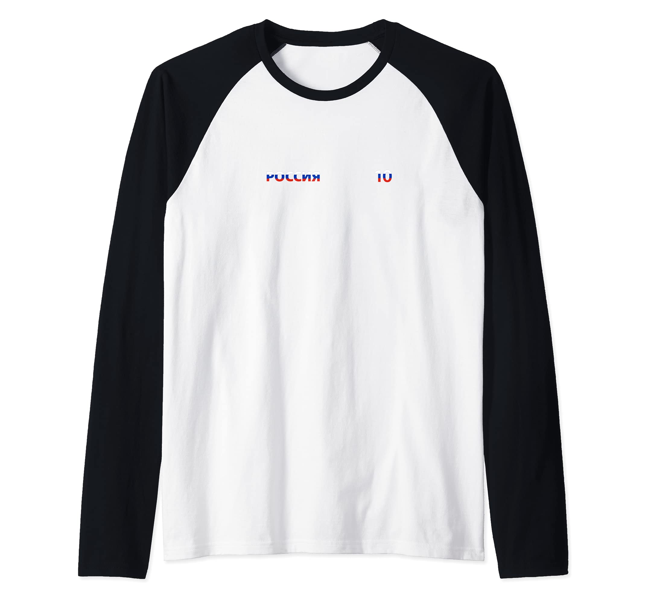 Flag Russia Raglan Baseball Tee