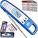 Instant Read Meat Thermometer for Cooking and Grill. Upgraded with Backlight and Waterproof Body. Best Ultra Fast Digital Kitchen Probe. Includes Internal BBQ Meat Temperature Guide