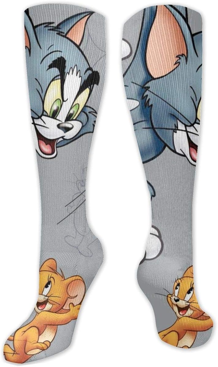 Tom And Jerry ChaseMiddle Tube Knee High Knee Socks Sports Socks Teen