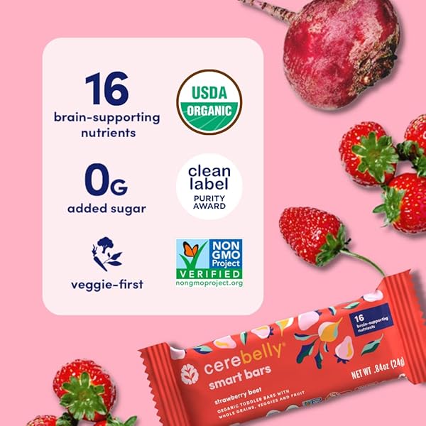 CEREBELLY ORGANIC BABY FOOD POUCHES – ORGANIC VEGGIE PUREES FOR TODDLERS | NO ADDED SUGAR, FIBER, NON-GMO | BLENDED TODDLER FOOD | 4OZ BPA-FREE BABY FOOD | CARROT CHICKPEA