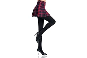 HONENNA Women's Control Top High Elastic Soft Opaque Pantyhose Tights