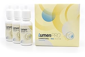 LumenPro Pet Cataract Eye Drops | Advanced Vision Support with Lanosterol & NAC Eye Drops for Dogs with Cataracts | Pack of 3x10ml US-Made Cataract Drops for Dogs, Cats, Horses, & Rabbits