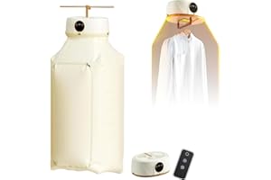 Upgraded Garment Steamer With Remote Control Inflatable Shirt Support For Wrinkle-Free Dress Shirts, Portable Steam Iron For 
