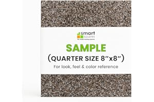 Smart Squares Walk in The Park Premium Residential Soft Padded Carpet Tiles 8x8 Inch, Seamless Appearance, Peel and Stick for