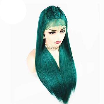 Amazon Com Blue Red Purple Green Lace Front Human Hair