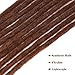 Noverlife 10 Strands 50cm/20″ Chocolate Dreadlock Extensions, Single Ended Crochet Synthetic Dreadlocks Accessories, Jamaica Punk Hip-Hop Reggae Hair Braiding Wigs Faux Locs for Fashion Men Womenthumb 3