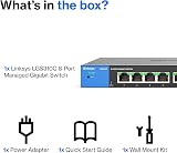 Linksys LGS308 Managed 8-Port Gigabit Ethernet Switch 2 SFP Uplinks view 7