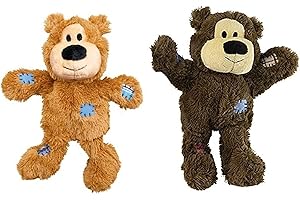 KONG Wild Knots Bears Durable Dog Toys Size:Small/Med Pack of 2 Small Breeds