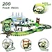 heytech Dinosaur Toys Dinosaurs World Car Vehicle Race Track Bridge Create A Road 200 Pieces Toy Car & Flexible Track Playset Multiple Elements