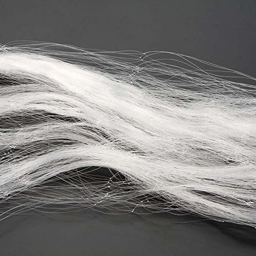 25m 3 Layers Monofilament Fishing Fish Gill Net with Float, White
