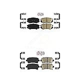 AmeriBRAKES Front Rear Ceramic Disc Brake Pads Kit