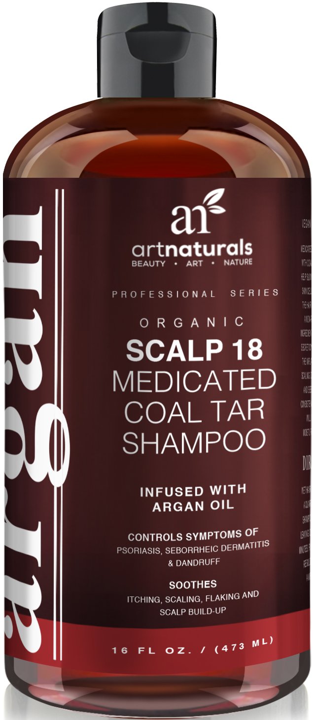 ArtNaturals Scalp18 Coal Tar Therapeutic Anti Dandruff Shampoo 16 oz