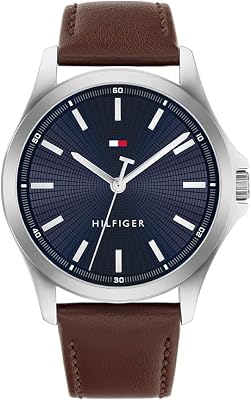 Montre à Mouvement à Quartz Trois Aiguilles pour Homme - Disponible avec Bracelet en Acier Inoxydable ou en Cuir