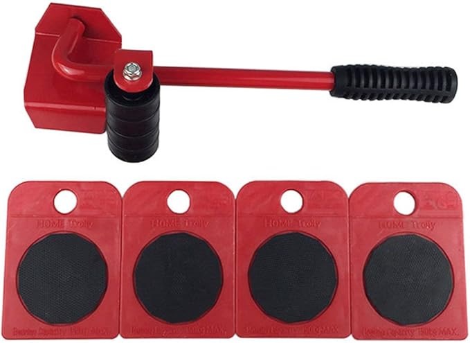 QWORK - Juego de 5 herramientas para levantamiento y mudanza de muebles