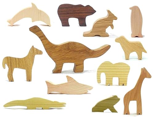 wooden animal set