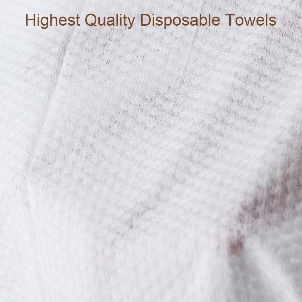 Disposable Hair Towels,BS 50pcs Large Luxury Hair Salon Towels-Spa and Salon Quality Softness for Guests, Clients | Hair, Face, Body Use-Ecofriendly,Biodegradable,Size: 31.5" x 15.7": Home & Kitchen