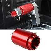 Canitu Transmission Shifter Button Replacement, CNC Aluminum Alloy Gear Shift Knob Repair Button Anti-Rust Durable Design for Hummer H2 &amp; H2 SUT 2003-2009 (Red)