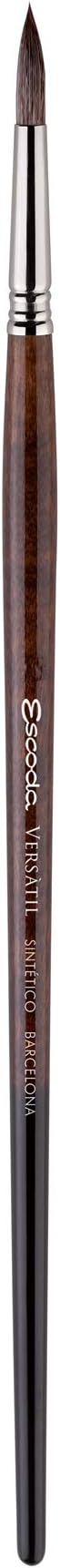 Escoda Versatil 3040 Series Artist Oil and Acrylic Paint Brush, Synthetic Kolinsky, Long Handle, Pointed Round, Size 1