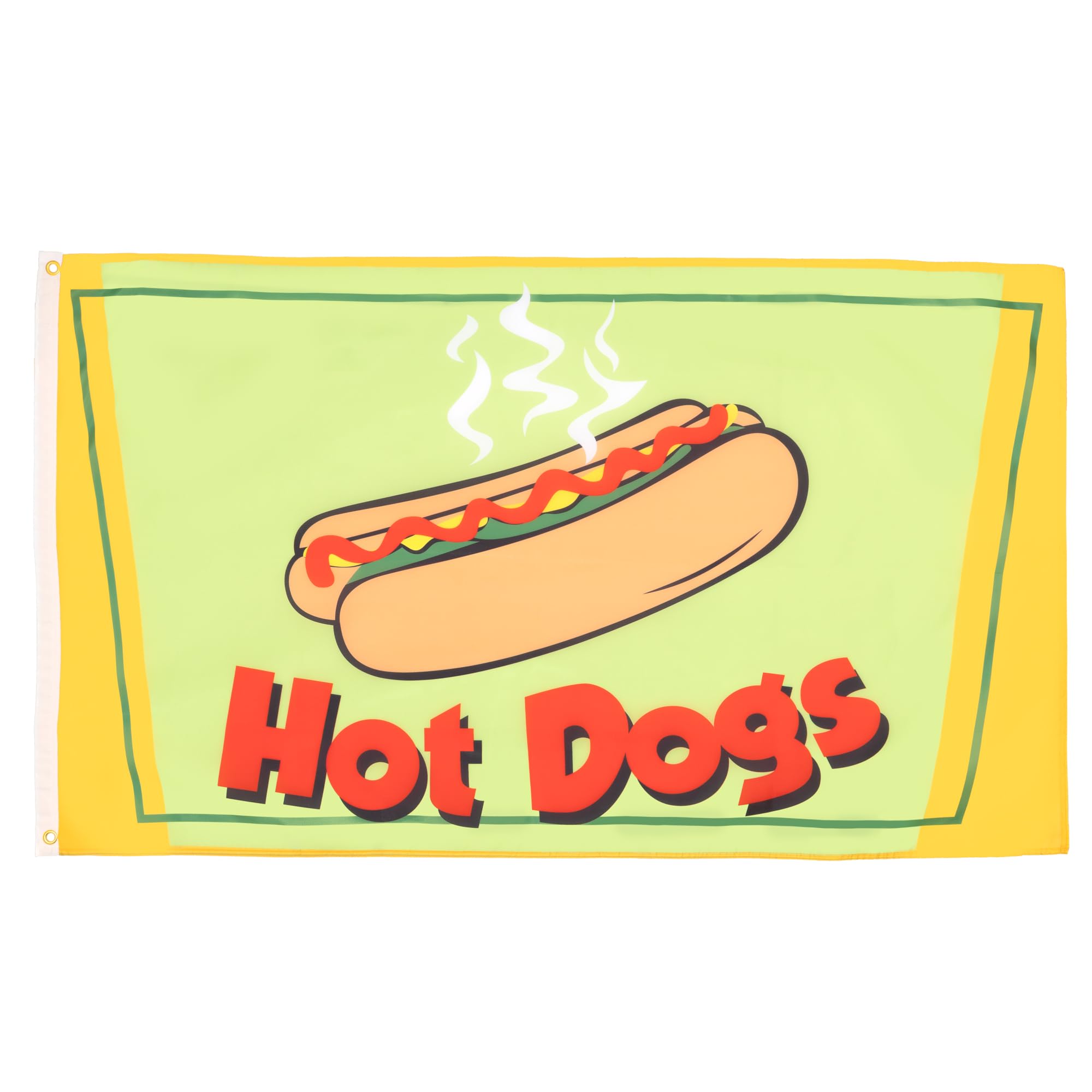AZ FLAG - Hot Dogs Flag - 3x5 Ft - 100D Polyester Hot Dog Banner with Two Metal Grommets - Fade Resistant - Vivid Colors - 3' x 5' Feet - 150x90 Cm