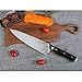 WALLOP Chef Knife 8.5'' - Japanese High Carbon Stainless Steel Kitchen Knife - Unique Solar Pattern&Well Balance Kitchen Meat Cleaver Knife - Full Tang Blade&Non-slip Ergonomic G10 Handle