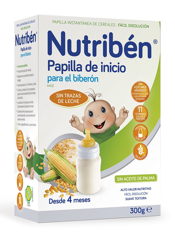 Nutriben Papilla Inicio Para Biberon 300 Gr Alimentacion Del Bebe A Partir De Los 4 Meses Buy Online In Aruba At Aruba Desertcart Com Productid