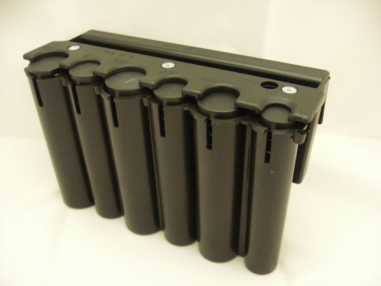 Large Removable black cash/coin dispenser with built on note holder