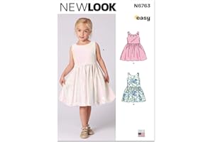 New Look Child Dress Sewing Pattern, Multicolor