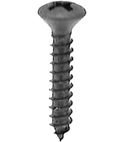 Hillman 15-Pack 6-Inch X 3/4-Inch Oval Head Phillips Sheet Metal Screws - Black Finish For Metal & Wood