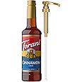 Torani Coffee Syrup, Cinnamon Flavored Syrup for Drinks, Pump Included, 25.4 Fl Oz