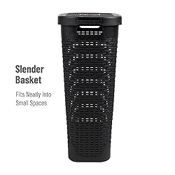 Mind Reader 40L Slim Laundry Hamper, Clothes