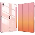 Fintie Hybrid Slim Case for iPad Air 11-inch M3 (2025) / M2 (2024), iPad Air 5th (2022) / 4th Generation (2020) 10.9 Inch - Shockproof Cover with Clear Back Shell & Pencil Holder, Sunset Ombre