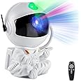 XHSY Astronaut Projector，Star Projector Galaxy Light，Night Light for Kids，Light Projector for Bedroom，Starry Nebula Ceiling LED Lamp，with Remote (White)