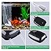 VicTsing Air Pump Ultra Silent High Out Energy Efficient Aquarium Air Pump Fish Tank Oxygen Air Pump With 2 Air stone/2M Silicone Tube-Black
