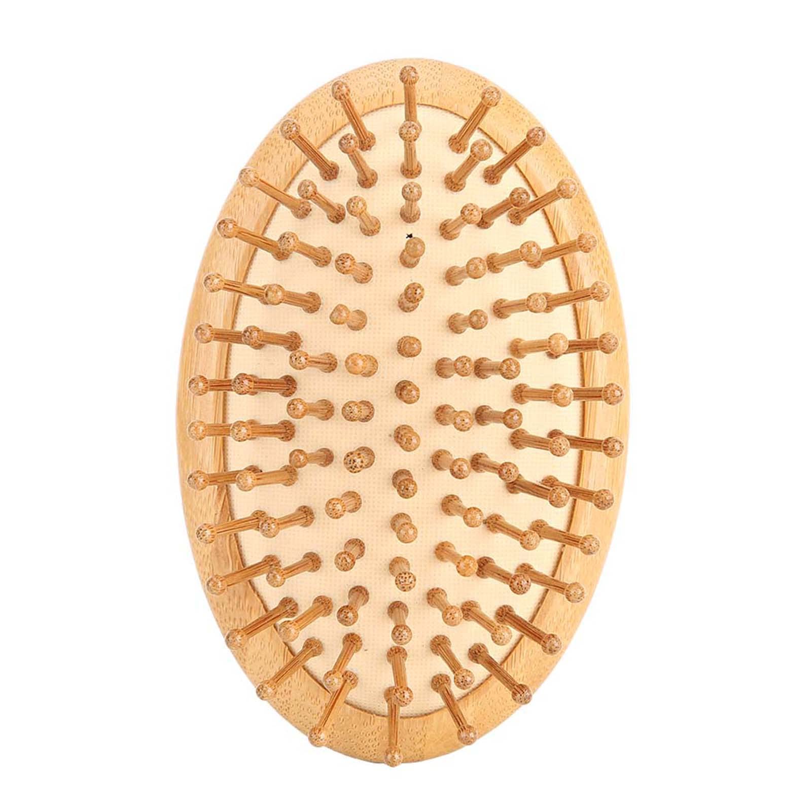 Wooden Massage Comb, Detangling Hairbrush Massage Hair Brush No Handle Scalp Care Styling Comb Paddle Hair Brush Hairdressing Comb for Straight Curl Hair