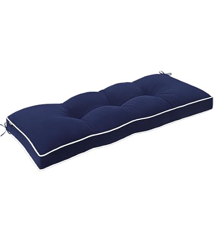 Arden Selections Bankkissen Outdoor – Wasserabweisend, UV-beständig, Mit Bändern, 122x46 Cm, Beige
