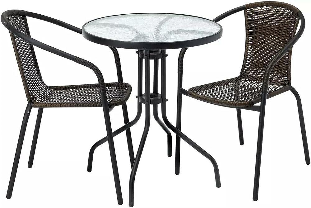 Garden Store Direct Rattan 3 Piece Tasmania Bistro Set - Outdoor Dining