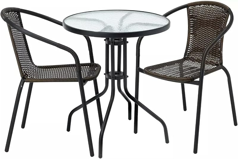 Garden Store Direct Rattan 3 Piece Tasmania Bistro Set - Outdoor Dining