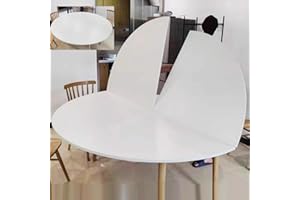 YUNSEU Large Round Foldable Table Top Only, 120cm - 240cm Diameterround Wood Table Top,Replace Table Top, Circle Wooden Table Top Folding Table, No Legs Round Table Tops Only, Easy to Store