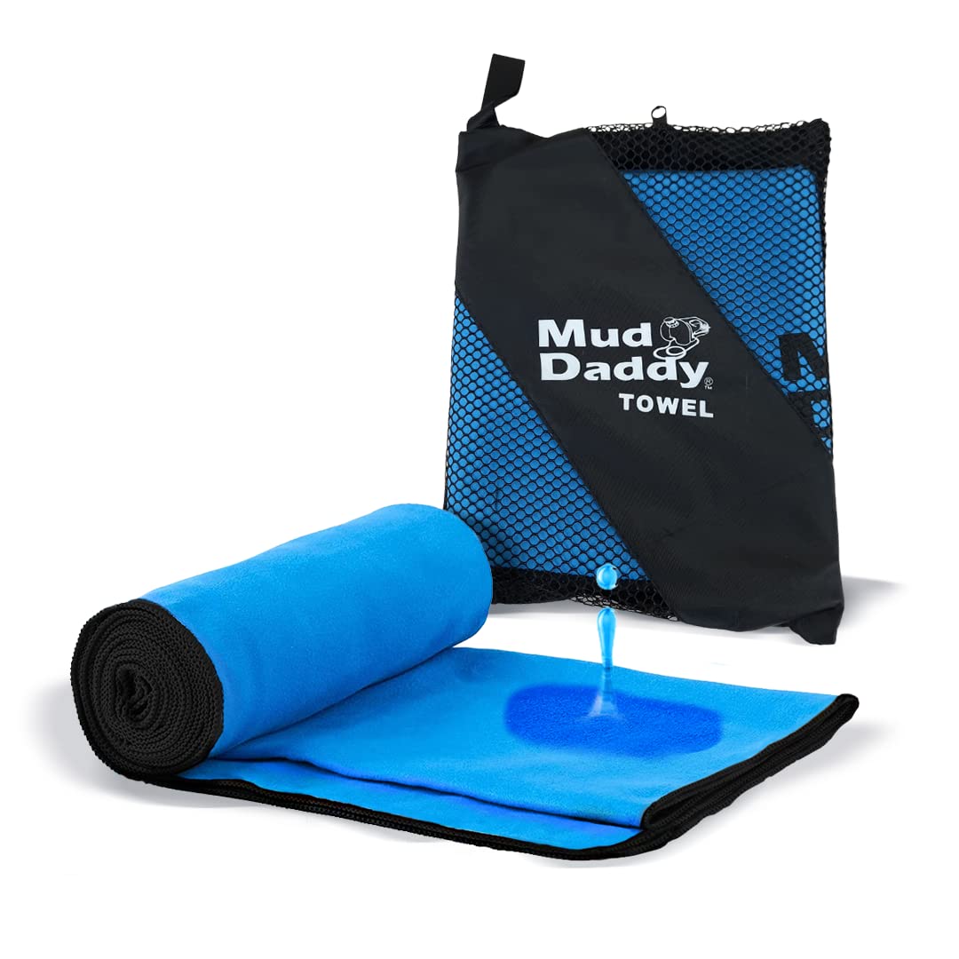 Mud Daddy Super Absorbent Specially Designed Micro Towel, Blue — image 1