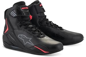 Alpinestars Stella Faster-4 Women's Motorcycle Riding Shoes, Black Diva Pink, Lightweight Protection, Breathable Comfort