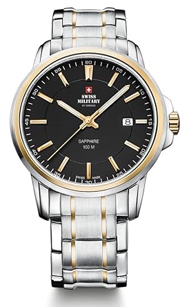 Swiss Military By Chrono Analogue Black Dial Mens Watch SM34039.04